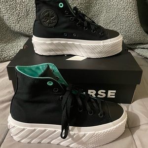 Converse Black Chuck Taylor All Star Lift Ripple High